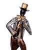 Iron Copper Finish Musician Figurine Set of 3