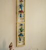 Multicolor Metal Handpainted Musician Dolls Vertical Wall Hanging