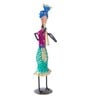 Wrought Iron Folk Musician Multicolour Figurine