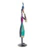Wrought Iron Folk Musician Multicolour Figurine