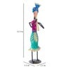 Wrought Iron Folk Musician Multicolour Figurine