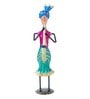 Wrought Iron Folk Musician Multicolour Figurine