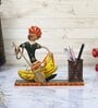 Musician Man Multicolour Iron Pen Stand