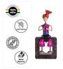 Musician Multicolour Metal Figurine