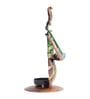 Musician Red & Green Metal Table Tea Light Holders