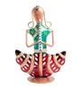 Musician Red & Green Metal Table Tea Light Holders