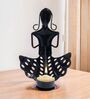 Musician Red & Green Metal Table Tea Light Holders