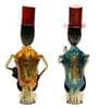 Iron Multicolor Musician Figurine Set of 2