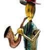 Iron Multicolor Musician Figurine Set of 2