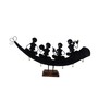 Musician Sitting On Trumpet Multicolour Metal Figurine