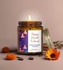 Musk Scented Diwali Festive Glass Jar Candle