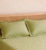 Olive Green Muslin 4 Layer Bedsheet Set With 1 Bedsheet & 4 Pillow Covers
