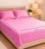 Lavender Muslin 4 Layer Bedsheet Set With 1 Bedsheet & 4 Pillow Covers