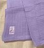 Lilac Muslin 4 Layer Hand Towel Set Of 2