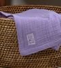 Lilac Muslin 4 Layer Hand Towel Set Of 2