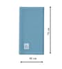 Delphinium Blue Muslin 4 Layer Hand Towel Set Of 2