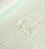Aqua Green Muslin 4 Layer King Duvet With Tulip Embroidery