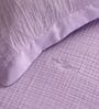 Lilac Muslin 4 Layer Single Duvet With Tulip Embroidery