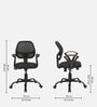 Mustang Breathable Mesh Ergonomic Chair in Black Colour