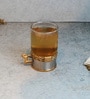 Mustang 250ml Gold & Brass Glass Coffee Mug