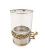 Mustang 250ml Gold & Brass Glass Coffee Mug