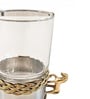 Mustang 250ml Gold & Brass Glass Coffee Mug