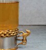 Mustang 250ml Gold & Brass Glass Coffee Mug