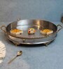 Mustang Oval Silver Stainless Steel Appetizer Platter
