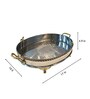 Mustang Oval Silver Stainless Steel Appetizer Platter