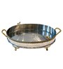 Mustang Oval Silver Stainless Steel Appetizer Platter