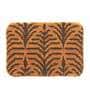 Mustard Floral Polyester 24x16 Inches AntiSkid Bath Mat