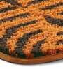 Mustard Floral Polyester 24x16 Inches AntiSkid Bath Mat