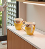 Mustard Bloom Coffee Mug Set of 2(275 ML Each) Microwave Safe Coffee Mugs