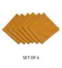 Mustard Cotton  (16x 16 )Inch Table Napkins (Set of 6)