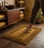 Mustard Cotton 16X24 Inches Anti-Skid Bath Mat