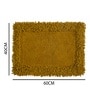 Mustard Cotton 16X24 Inches Anti-Skid Bath Mat