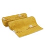 Mustard Cotton Patterned 500 GSM Towel Set 8 Pieces