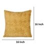 Mustard Traditional Ethnic Cotton 16 x 16 Inches Cushion Cover