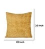 Mustard Traditional Cotton 20 x 20 Inches Cushion Cover