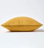 Mustard Cotton Solid 24x24 Inches Cushion Cover