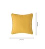 Mustard Cotton Solid 24x24 Inches Cushion Cover