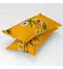 Mustard Floral 144 TC Cotton King Fitted Bedsheet Bedsheet 2 Pillow Rose Collection