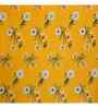 Mustard Floral 144 TC Cotton Single Bed Sheet Bedsheet 1 Pillow Rose Collection