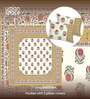Mustard Floral 240 TC Cotton King Sized Bedsheet with 2 Pillow Covers