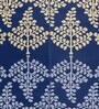 Blue Floral Polyproylene 4 ft x 6 ft Machine Made Picnic  Mats