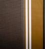Brown Geometric 400 TC Cotton Superking Size Bedsheet With 2 Pillow Covers Threads Stripes Collection