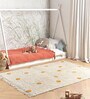 Mustard Geometric Cotton 6 Ft X 4 Ft Hand Tufted Dhurrie