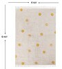 Mustard Geometric Cotton 6 Ft X 4 Ft Hand Tufted Dhurrie