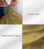 Mustard Gold Solid 400 TC Cotton Double Sized Duvet Cover