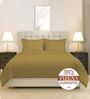 Mustard Gold Solid 400 TC Cotton Double Sized Duvet Cover